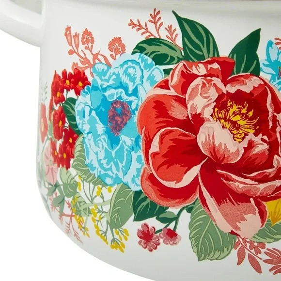 The Pioneer Woman Fancy Flourish Enamel on Steel 6.4-Quart Dutch Oven - Picture 5 of 5